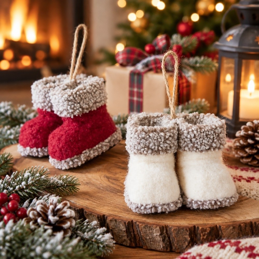Shoe Tree - Mini Size Christmas Boots Pendant Decorative