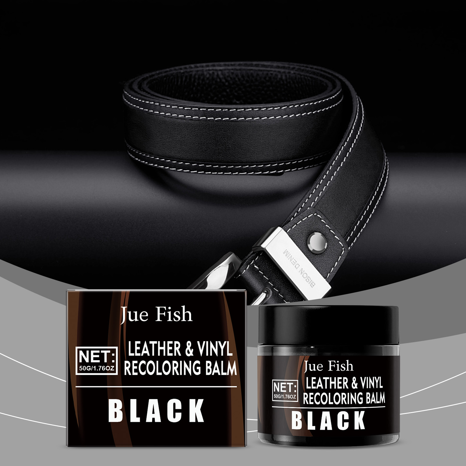 50g Black Leather Recoloring B - Leather Shoe Polish 评论和价格