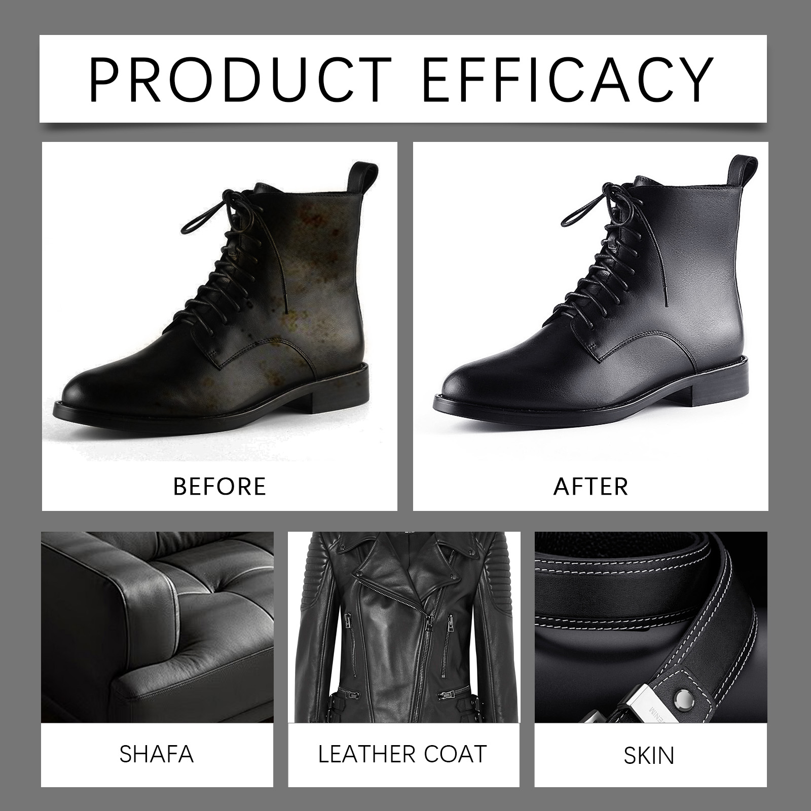 50g Black Leather Recoloring B - Leather Shoe Polish 评论和价格